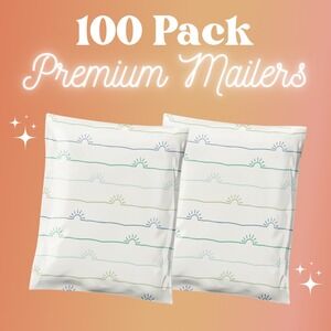 Blue Sunshines Poly Mailers 10x13 Inch 100‎ Pack Shipping Supplies Cute Mailers